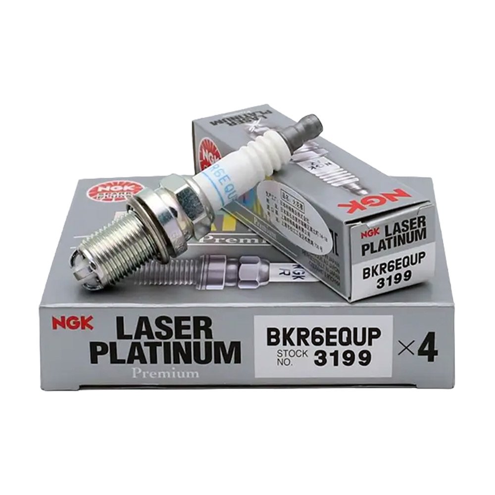 NGK-BKR6EQUP-3199-Laser-Platinum-BMW-Buji NGK BKR6EQUP (NGK 3199) BMW E46 Buji Seti (4 Adet) - Görsel 1